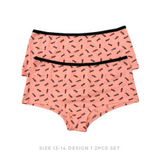 Teenager Panty for Girls Size 13-14 (2pcs Set): Design 1